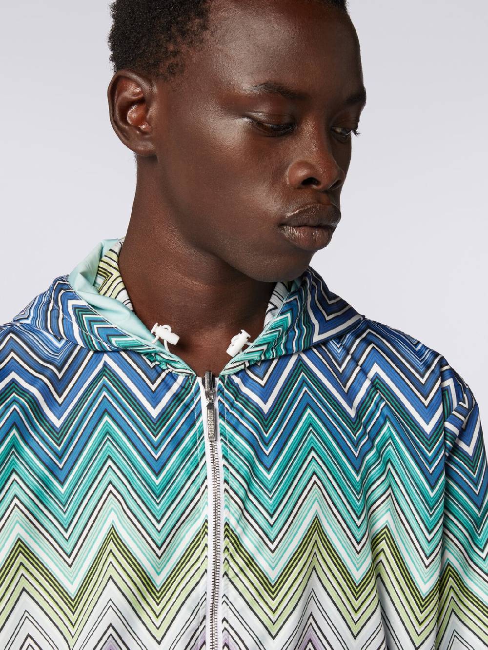 Missoni Giacca a vento reversibile in tessuto zig zag dégradé I Più Venduti