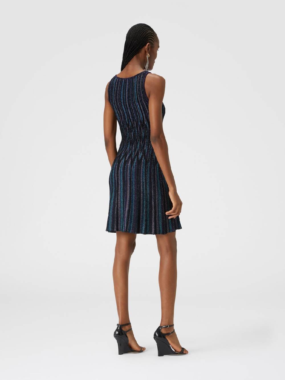 Missoni Mini-abito motivo diamante lamé con scollatura a cuore Negozio