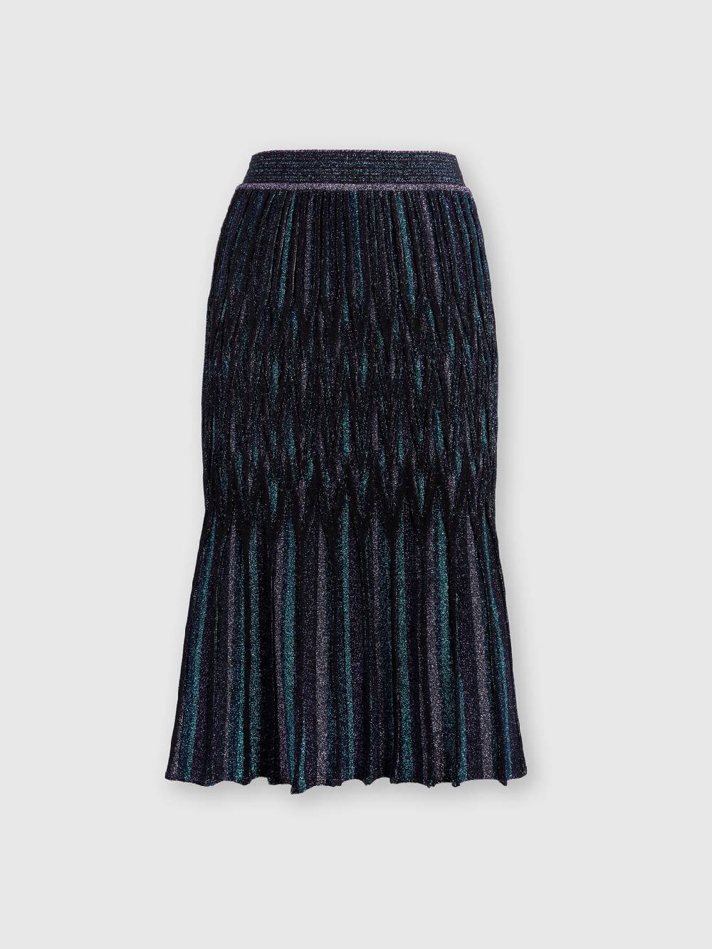 Missoni Gonna midi svasata motivo diamante lamé In Saldo