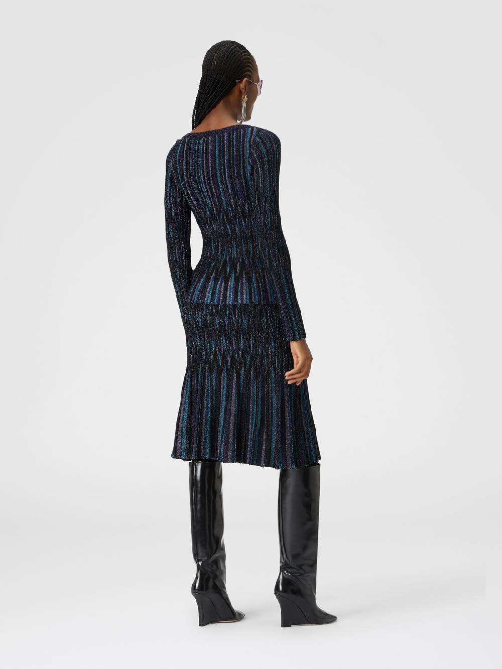 Missoni Gonna midi svasata motivo diamante lamé In Saldo