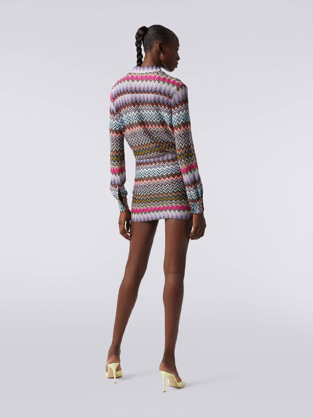 Missoni Minigonna in viscosa zig zag con lurex Moda