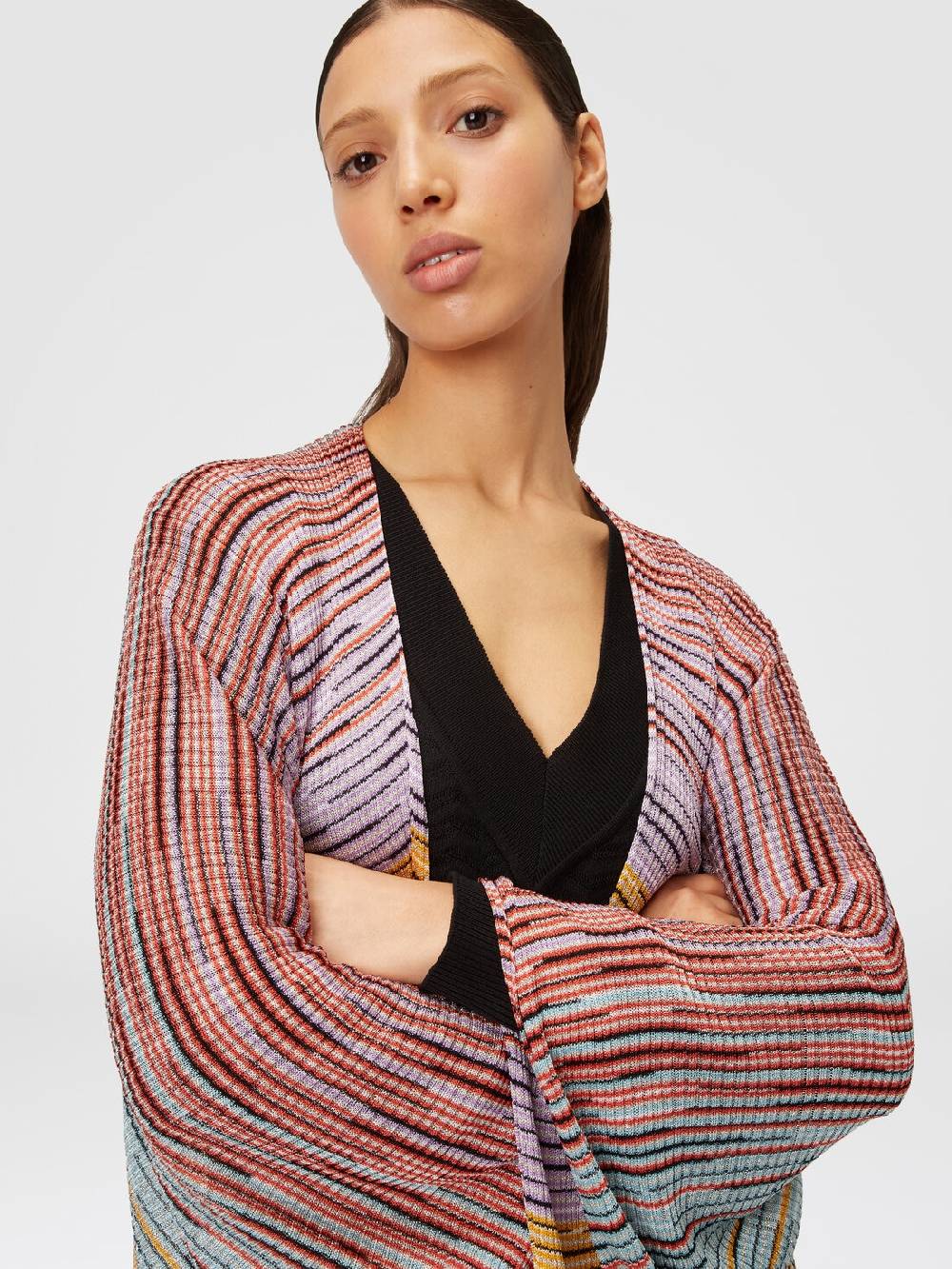 Missoni Mantella in maglia di misto viscosa fiammata 2025