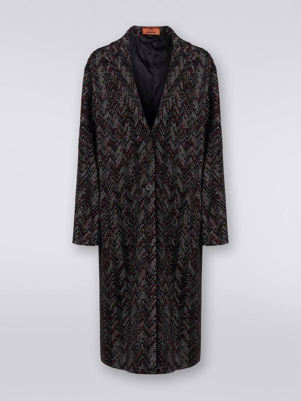 Missoni Cappotto monopetto in misto lana zig zag Lightning offer