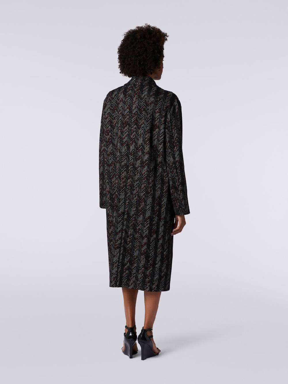 Missoni Cappotto monopetto in misto lana zig zag Lightning offer