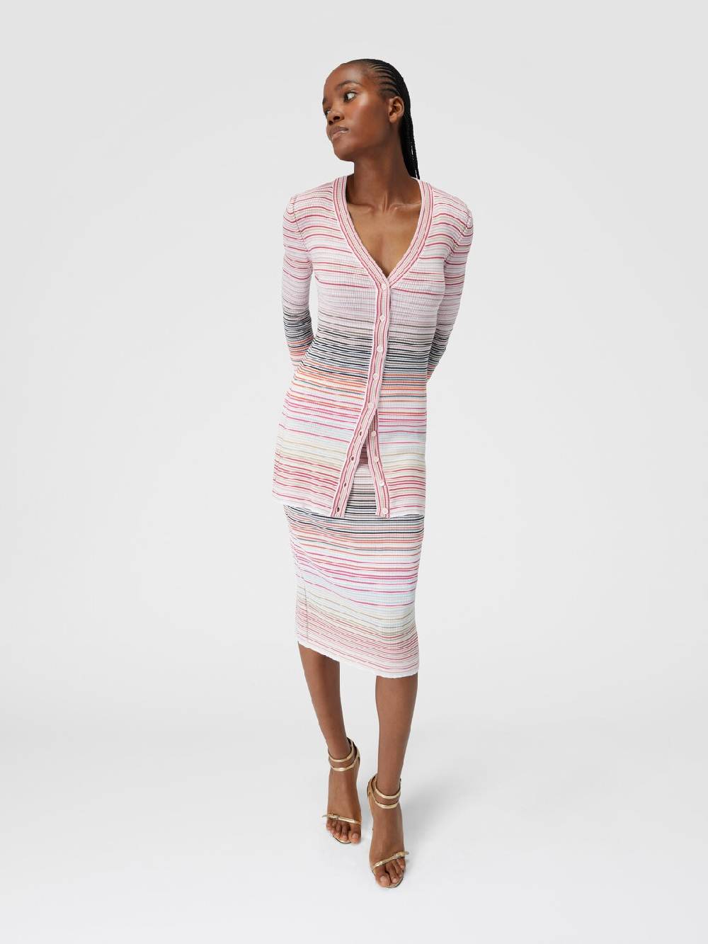 Missoni Cardigan in cotone e viscosa a righe Qualità