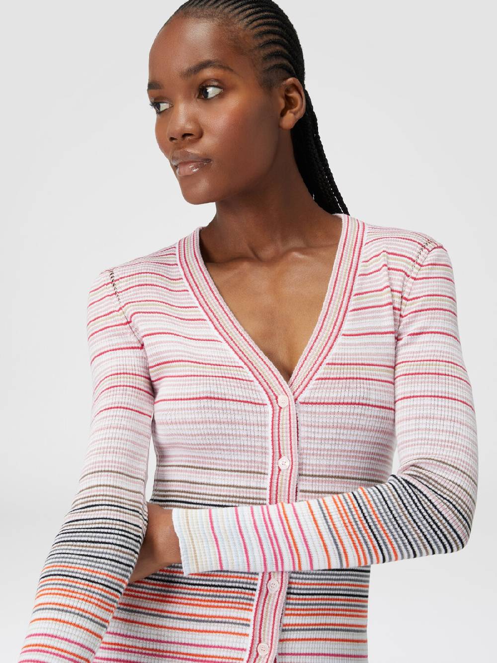 Missoni Cardigan in cotone e viscosa a righe Qualità