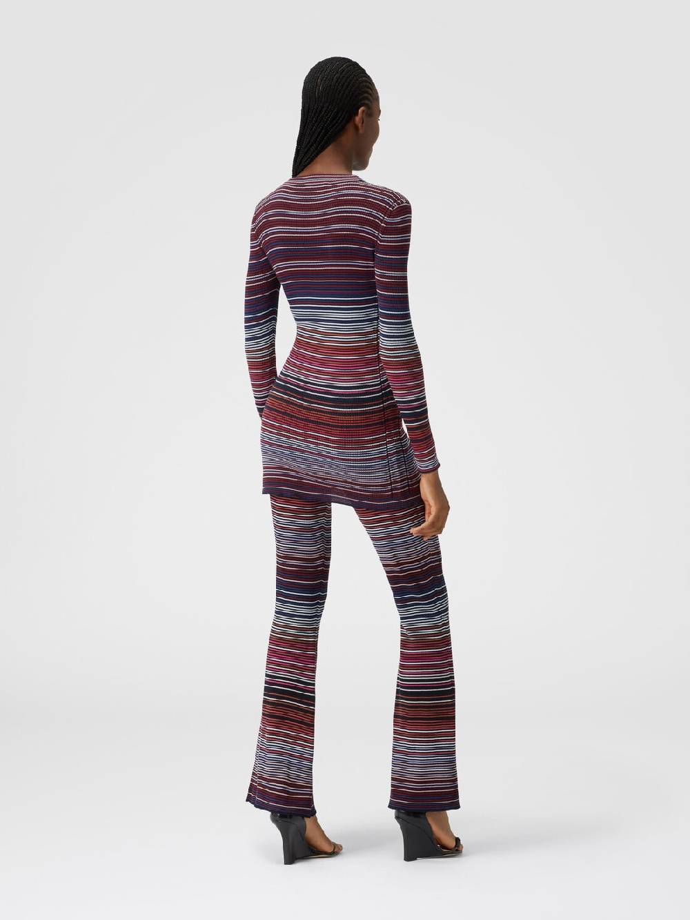Missoni Cardigan in cotone e viscosa a righe Vendita