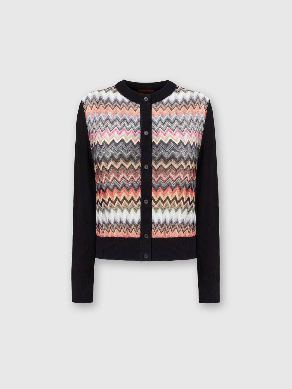 Missoni Cardigan corto in viscosa chevron Spedizione Gratuita