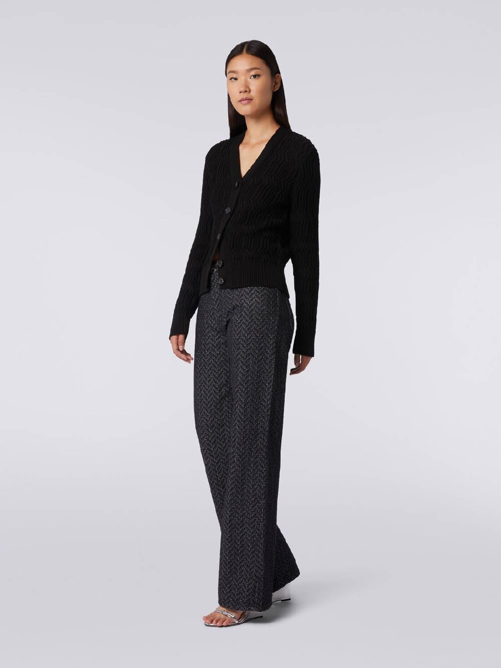 Missoni Cardigan in cotone con nervature verticali a rilievo Negozi Online