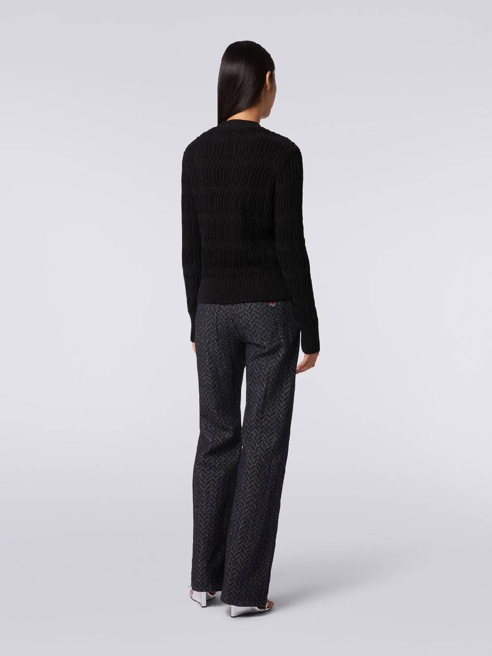 Missoni Cardigan in cotone con nervature verticali a rilievo Negozi Online