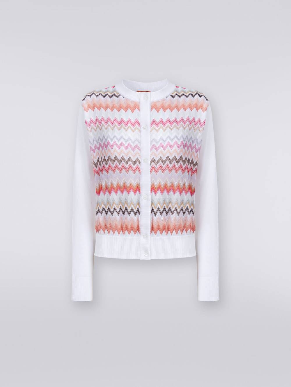 Missoni Cardigan corto in viscosa chevron Presa