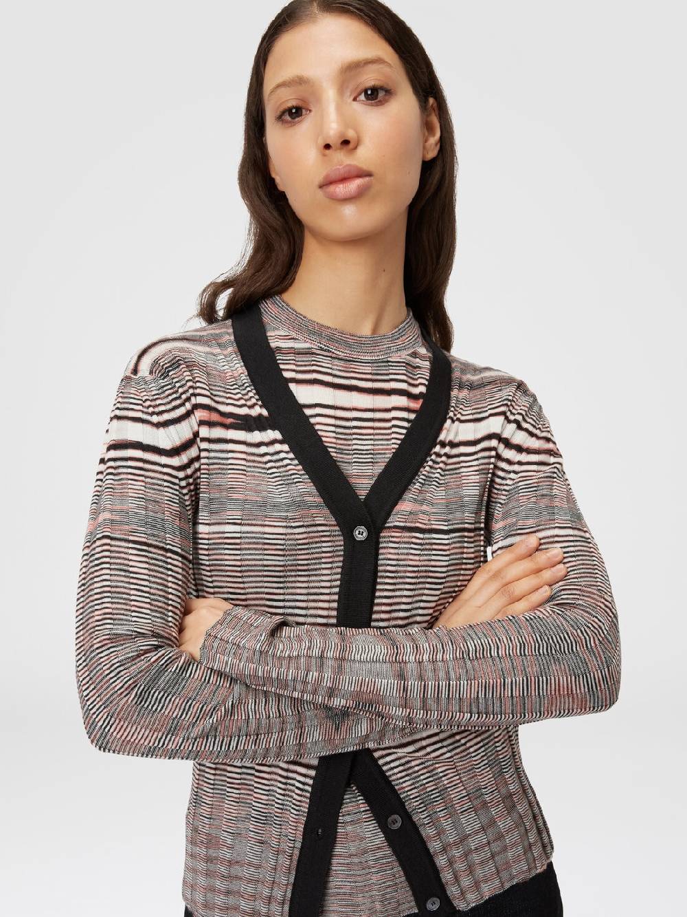 Missoni Cardigan a costine in cashmere e seta fiammata Offerta