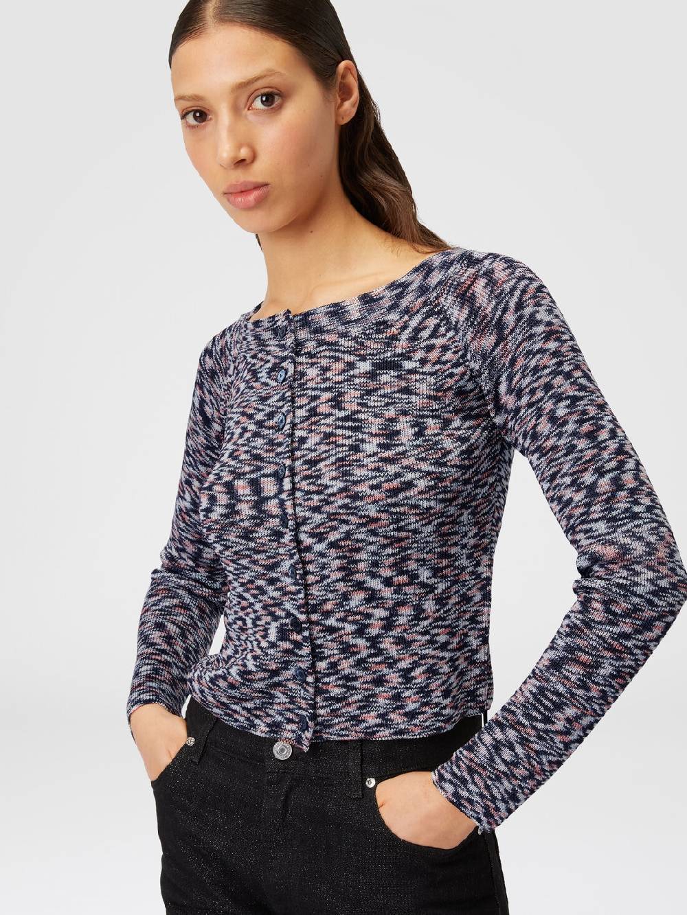 Missoni Cardigan corto in misto viscosa fiammata Online