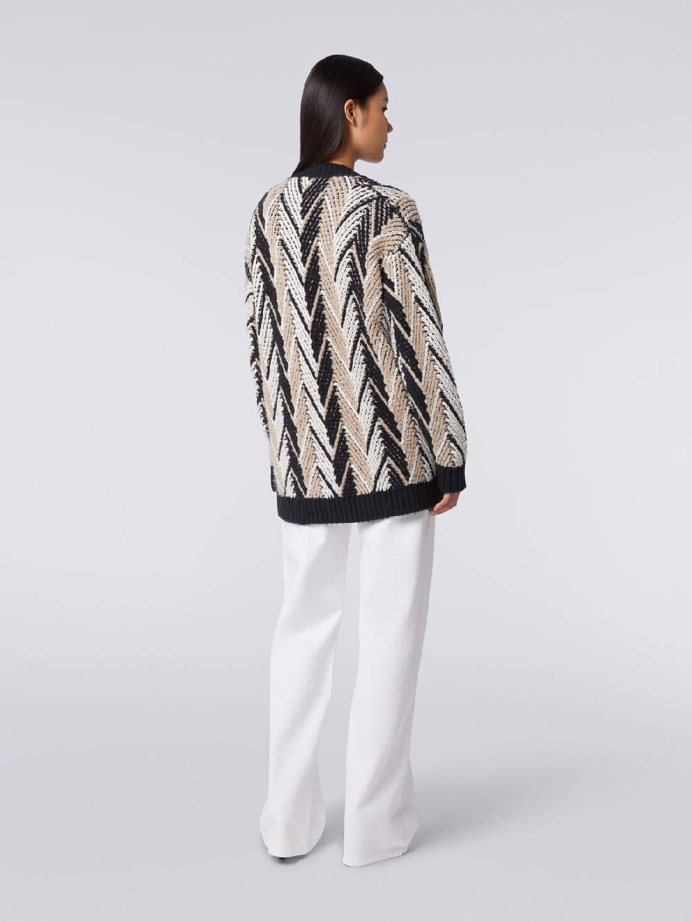 Missoni Cardigan in misto cotone zig zag In Vendita