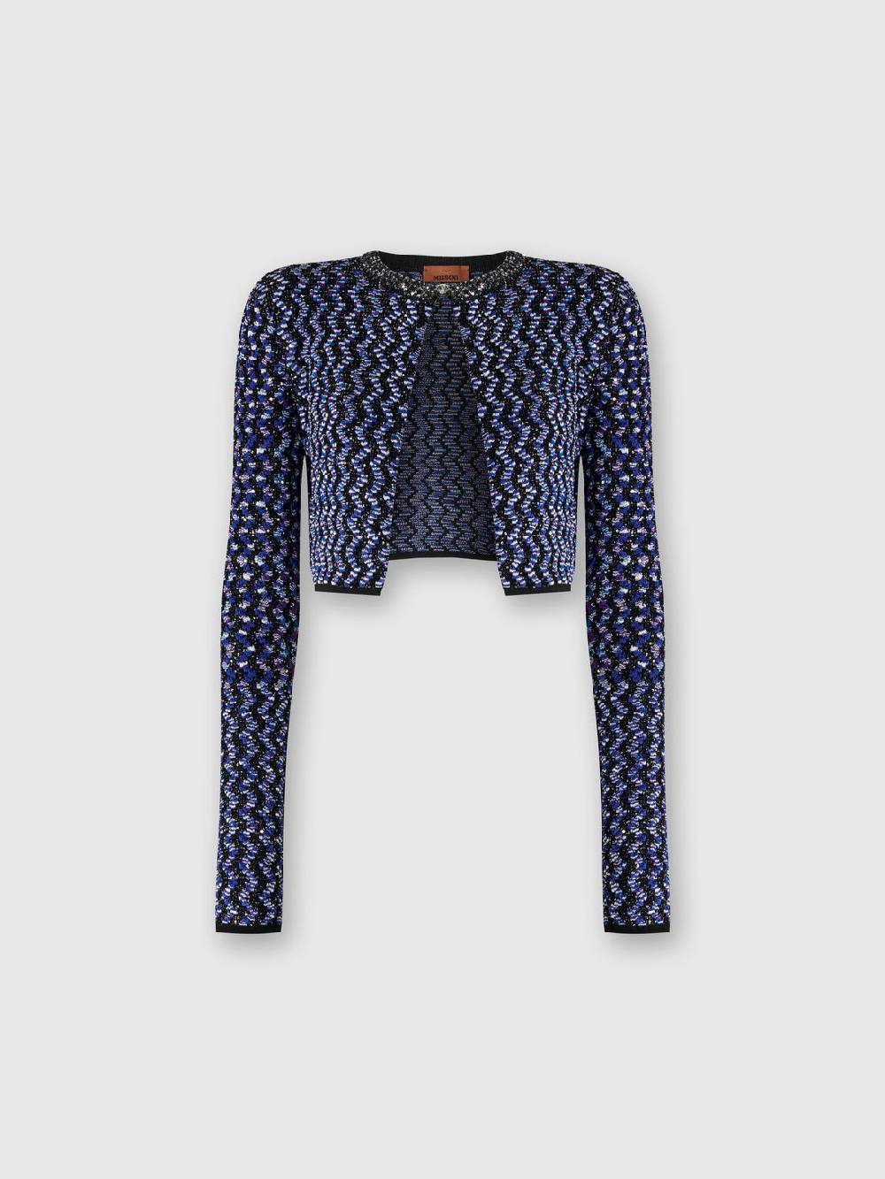 Missoni Cardigan zig zag goffrato con paillettes Enormi sconti