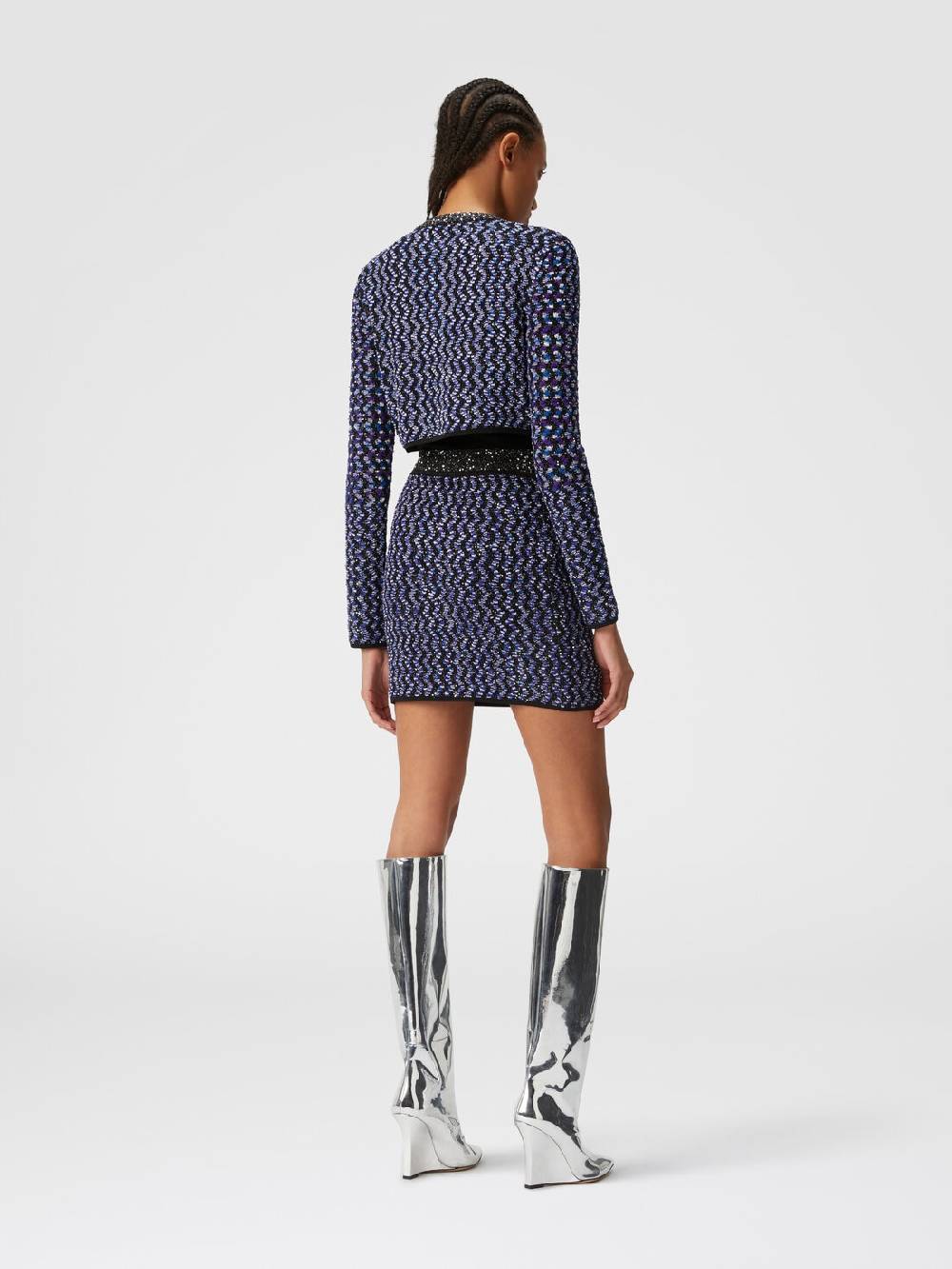 Missoni Cardigan zig zag goffrato con paillettes Enormi sconti
