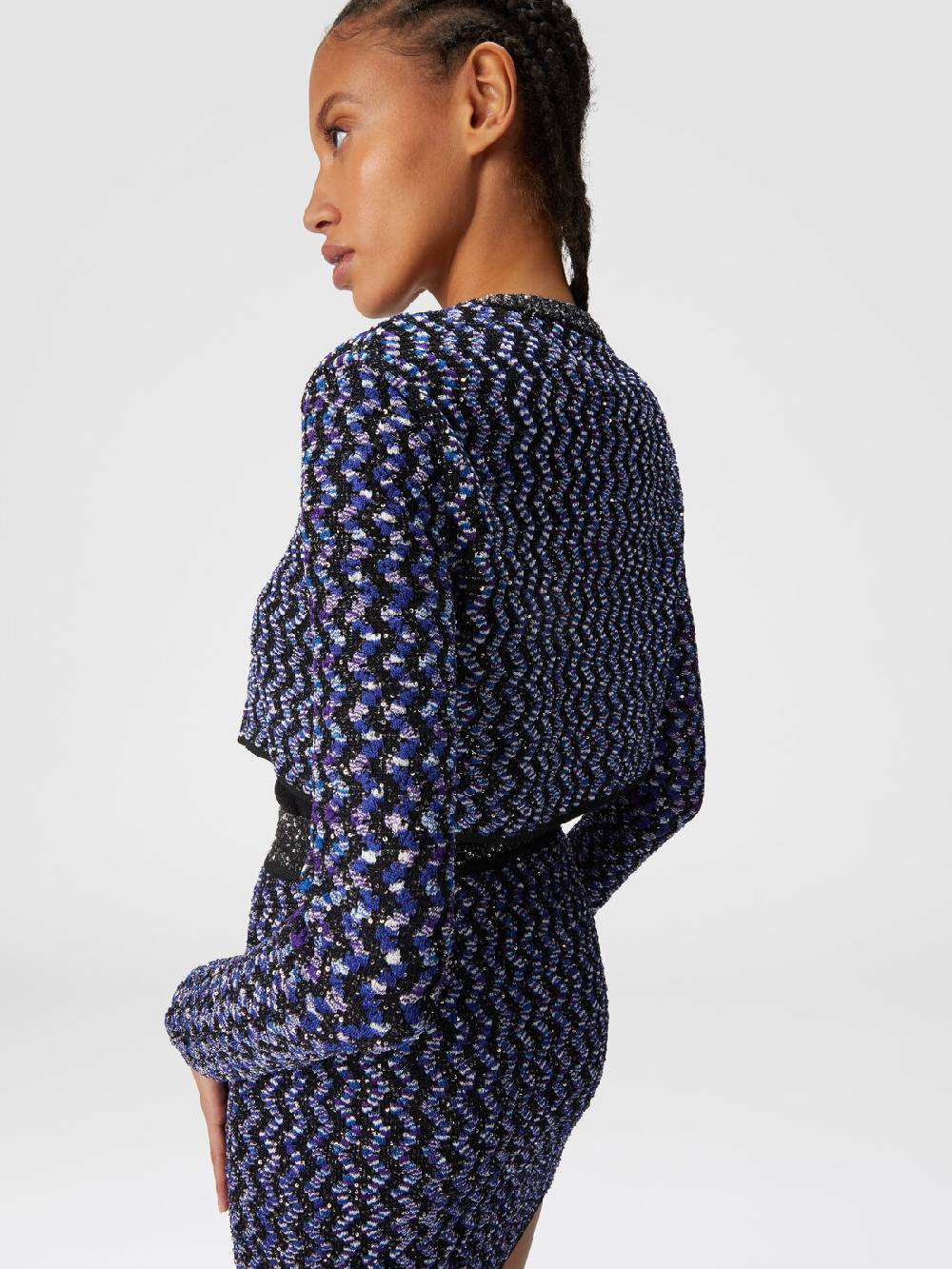Missoni Cardigan zig zag goffrato con paillettes Enormi sconti