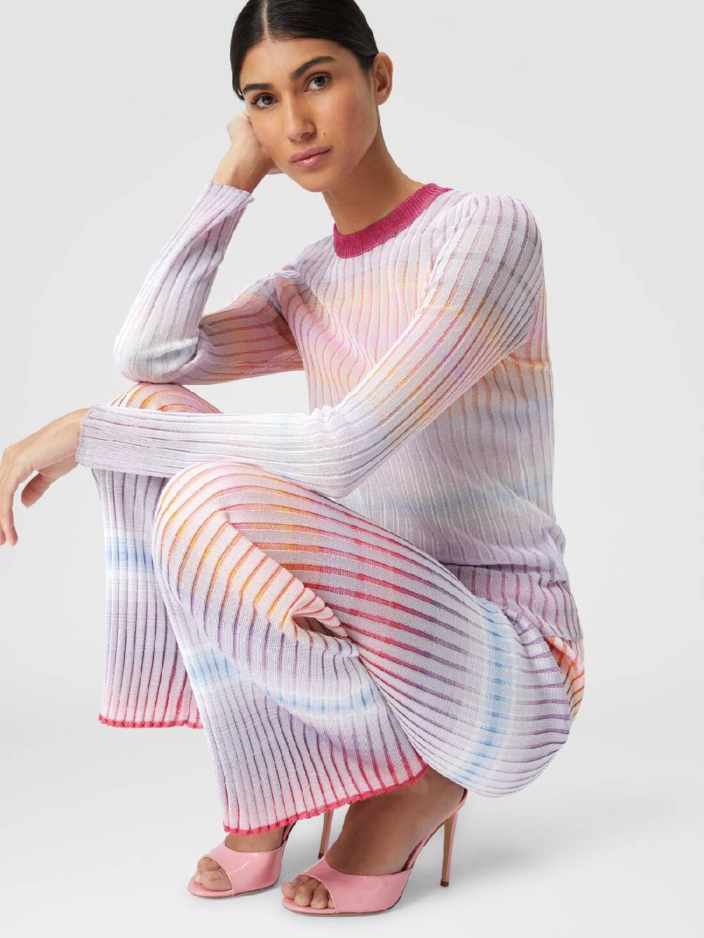 Missoni Pantaloni dritti in viscosa a coste 2025