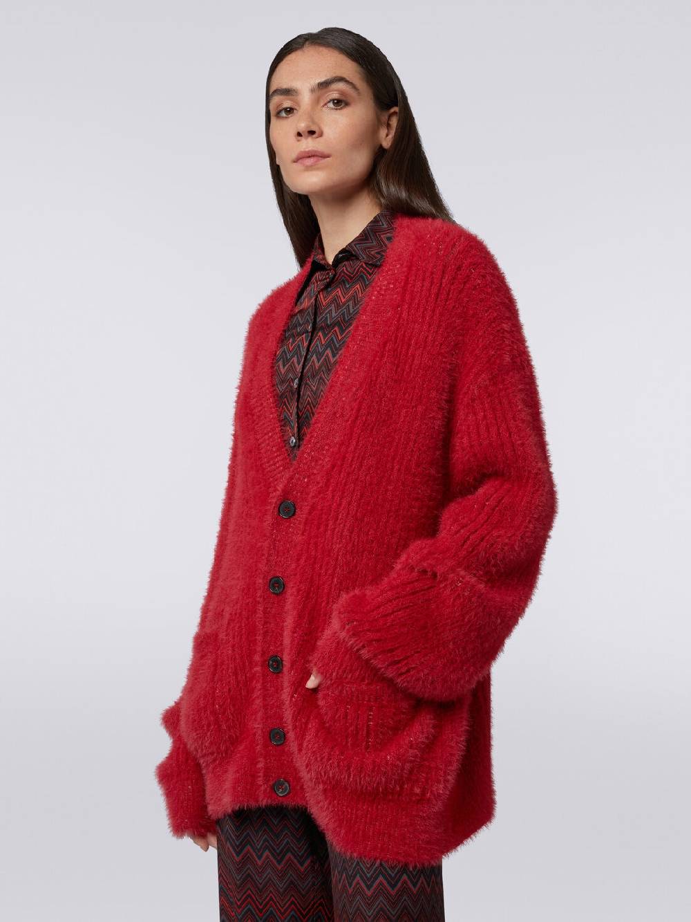 Missoni Cardigan oversize in misto lana effetto pelo Duty-free