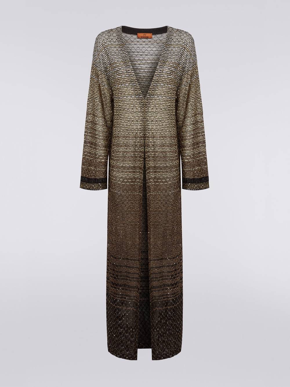 Missoni Cardigan lungo in maglia dégradé con paillettes Qualità