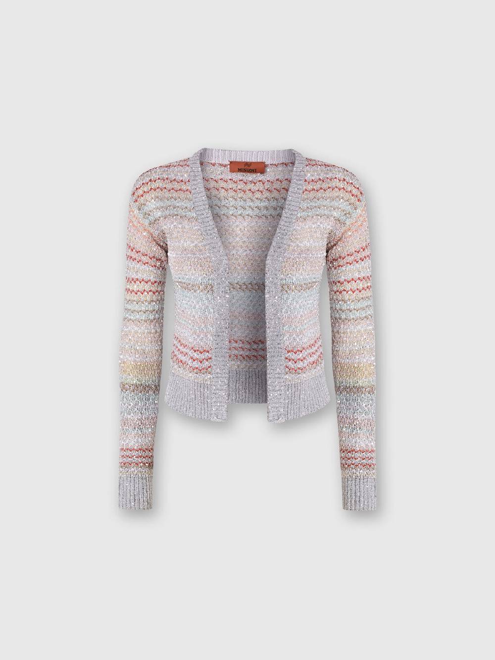 Missoni Cardigan corto in maglia a rete con paillettes Pezzi Unici