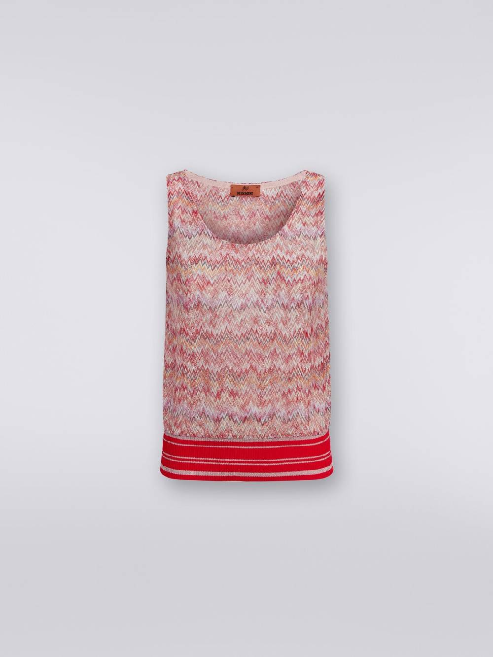 Missoni Canottiera in misto viscosa lamé chevron Qualità Garantita