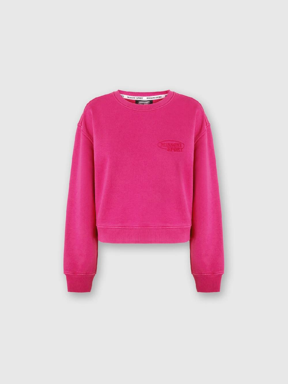 Missoni Felpa girocollo in cotone con logo Prezzo Ridotto