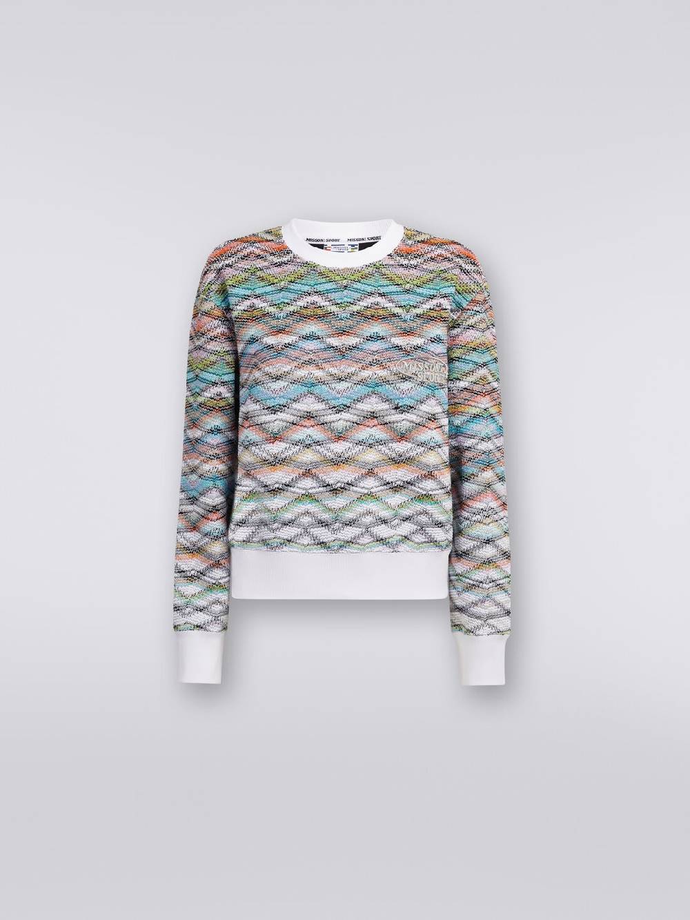 Missoni Felpa girocollo in maglia con lurex e logo Convenienza