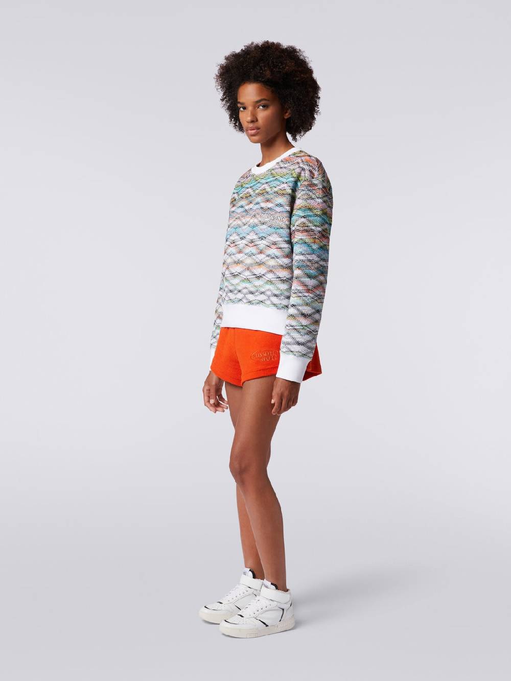 Missoni Felpa girocollo in maglia con lurex e logo Convenienza