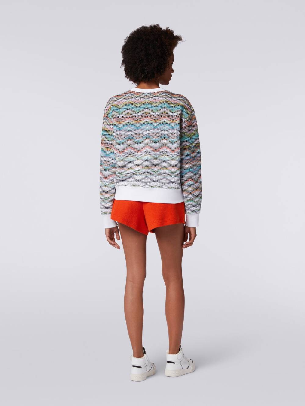 Missoni Felpa girocollo in maglia con lurex e logo Convenienza
