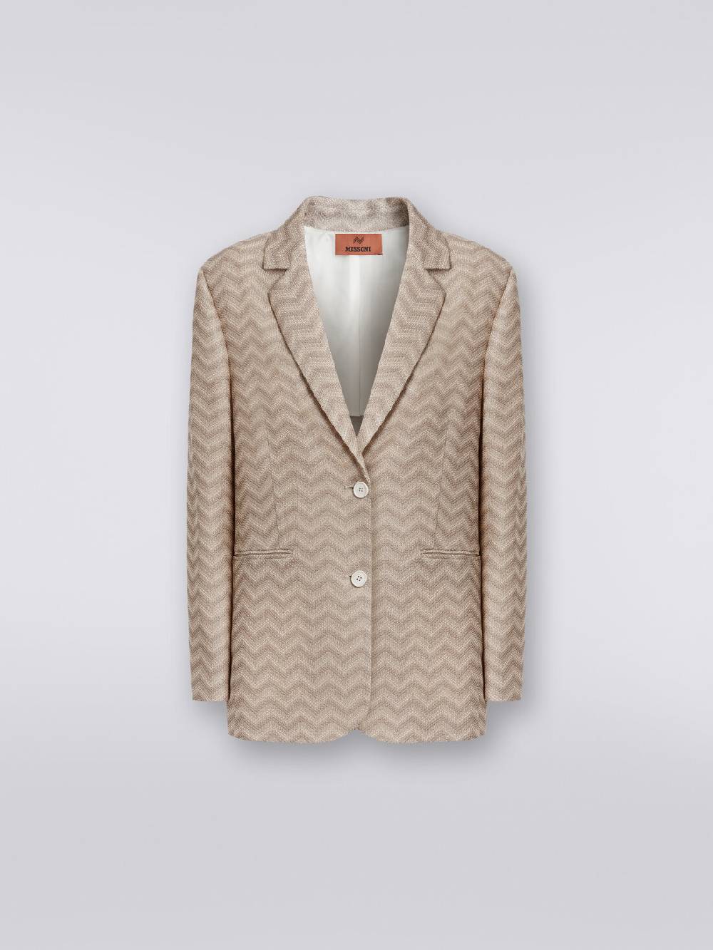 Missoni Blazer monopetto in cotone chevron Offerta