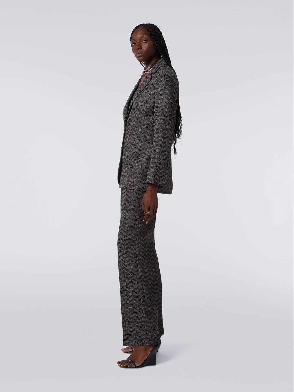 Missoni Blazer monopetto in cotone chevron Economico
