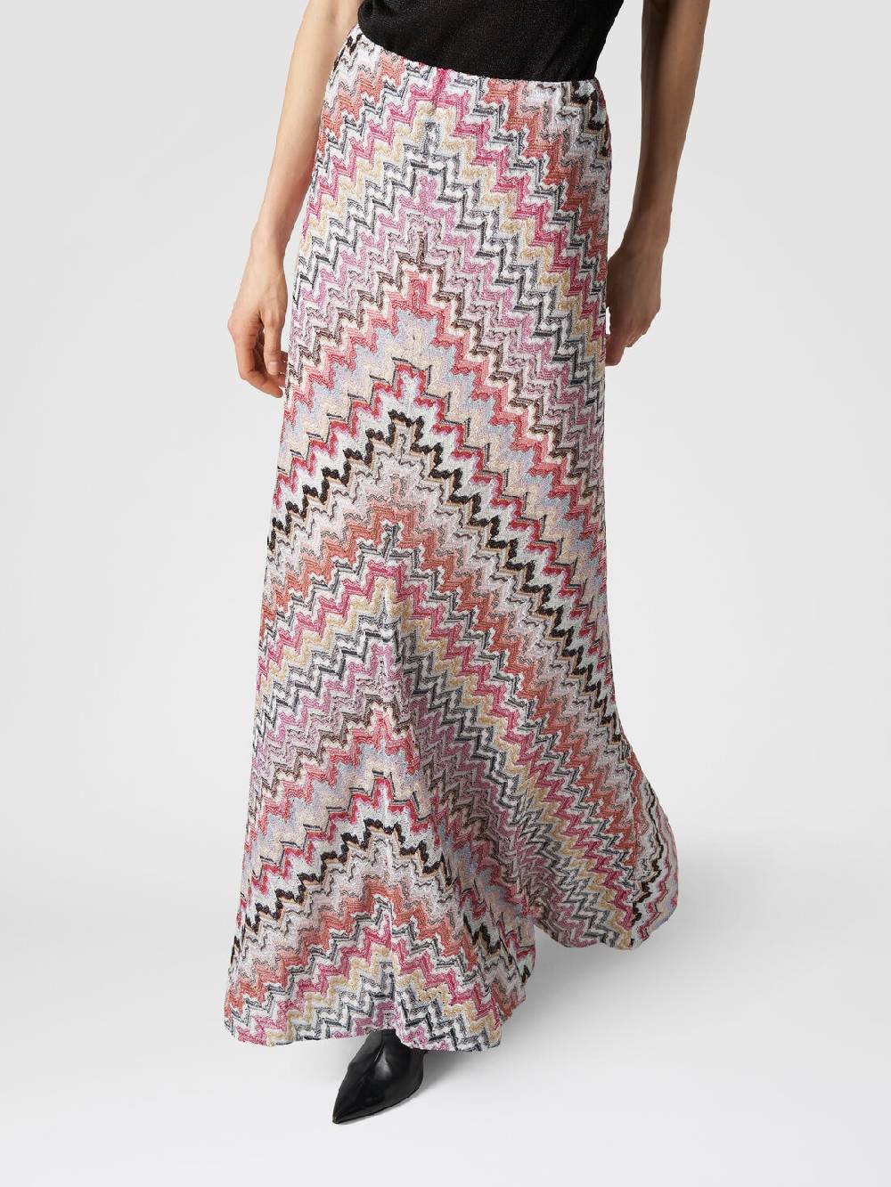 Missoni Gonna lunga in viscosa lamé zig zag Vendite Flash