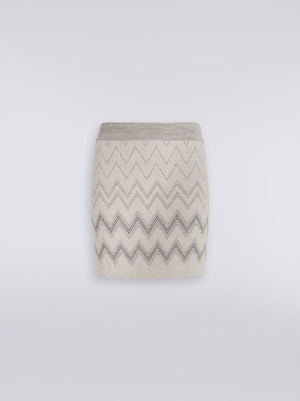 Missoni Minigonna in lana e viscosa zig zag con lurex In Saldo