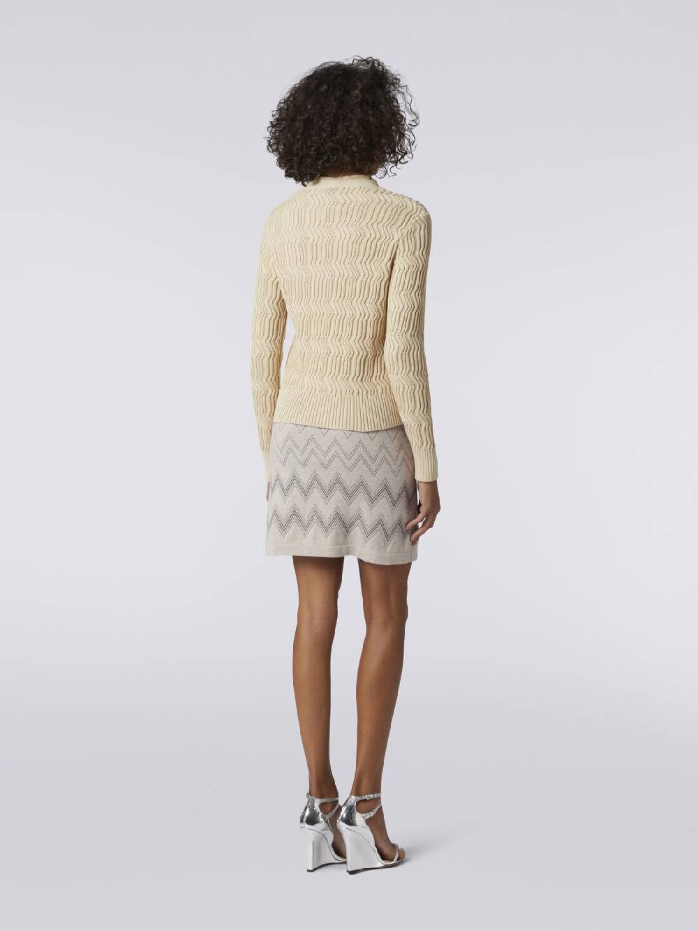 Missoni Minigonna in lana e viscosa zig zag con lurex In Saldo