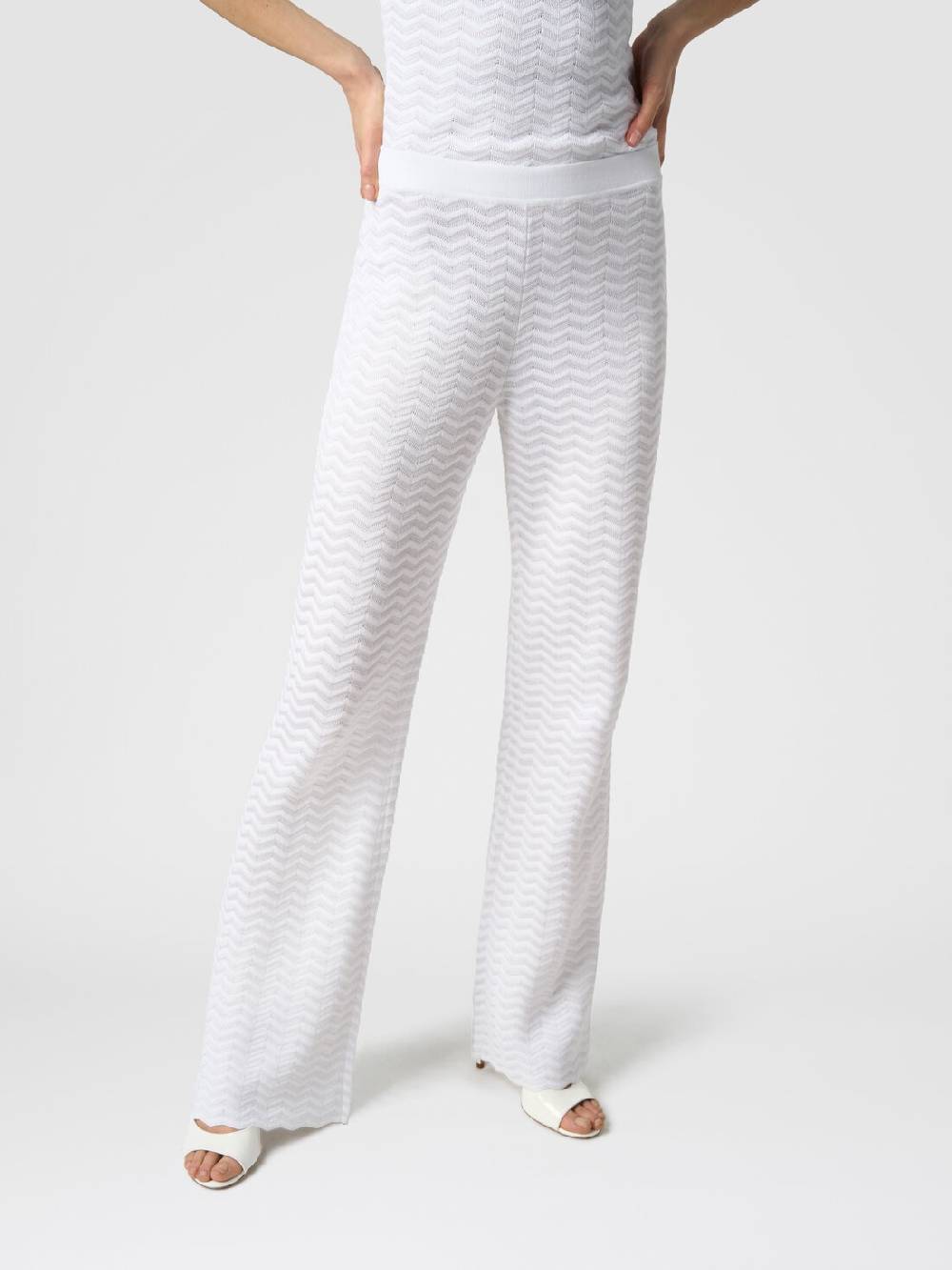 Missoni Pantaloni in maglia zig zag Spedizione gratuita