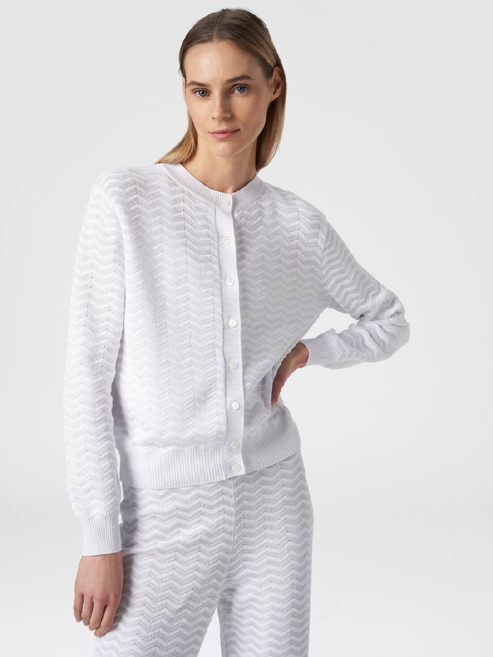 Missoni Cardigan in maglia di viscosa e cotone chevron Qualità
