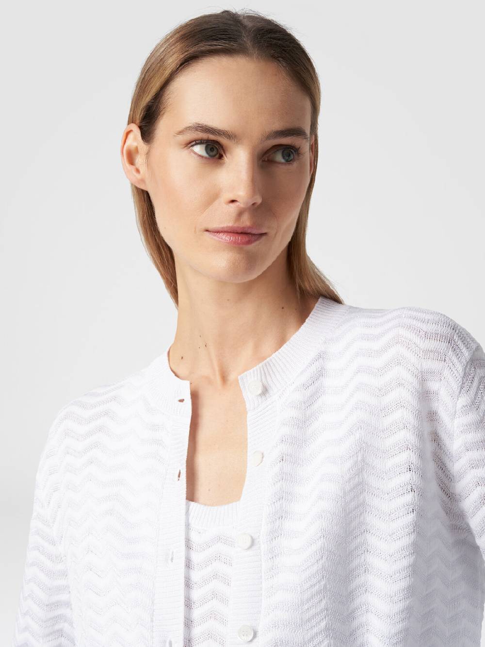 Missoni Cardigan in maglia di viscosa e cotone chevron Qualità