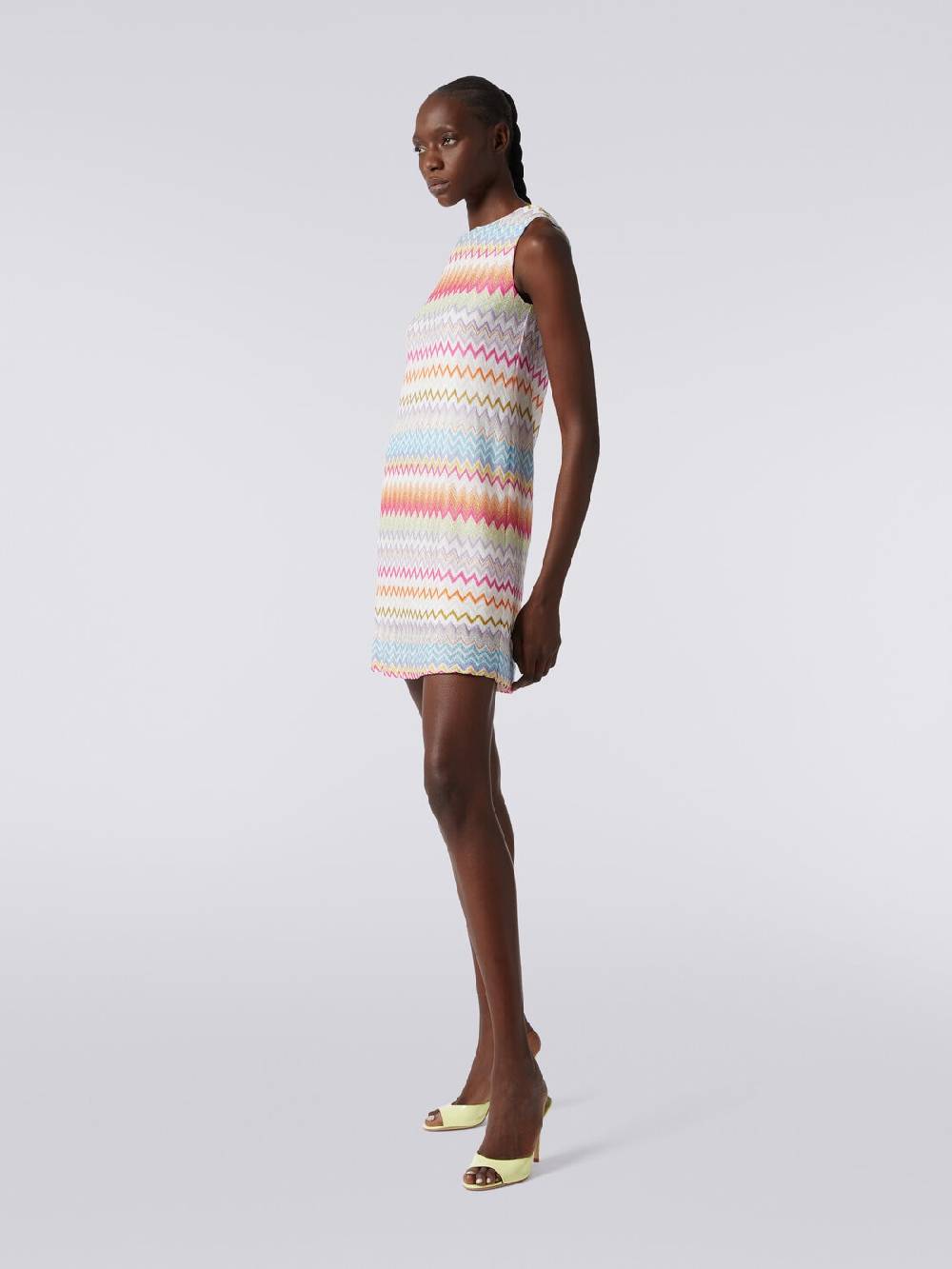 Missoni Abito a sacchetto in viscosa zig zag con lurex Vendita