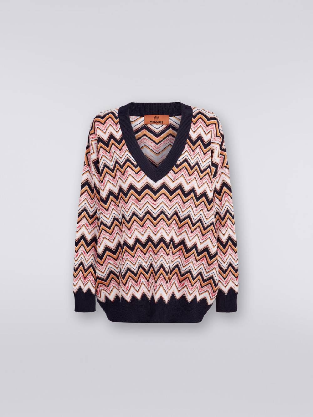 Missoni Maglia oversize zig zag con profili a contrasto Promozione
