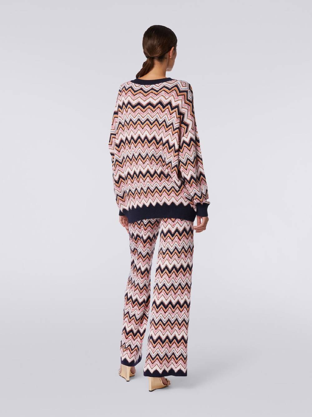 Missoni Maglia oversize zig zag con profili a contrasto Promozione