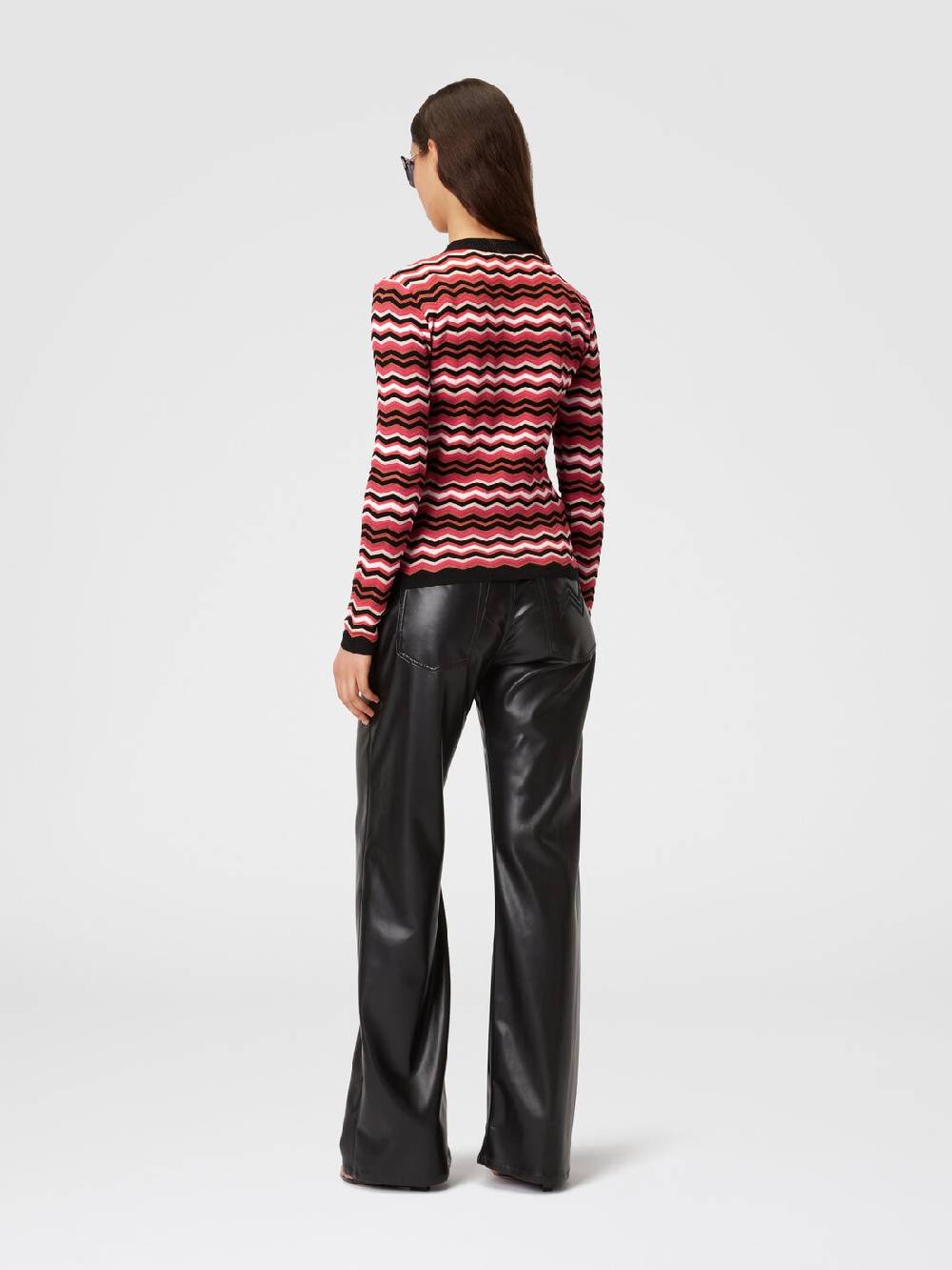Missoni Pullover girocollo in cotone e viscosa zig zag Spedizione Gratuita