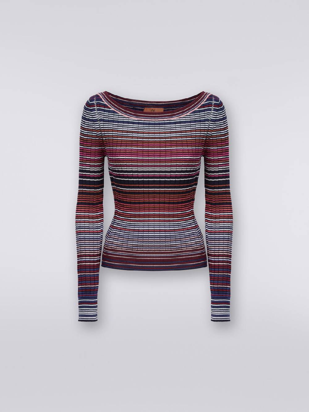 Missoni Pullover in cotone e viscosa a righe Pezzi Unici