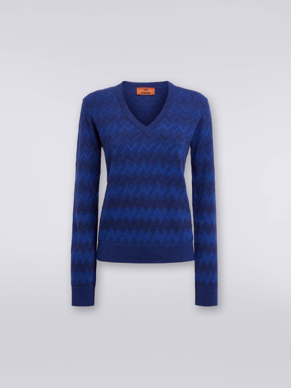 Missoni Pullover con scollo a V in cachemire con zig zag Soddisfazione Garantita