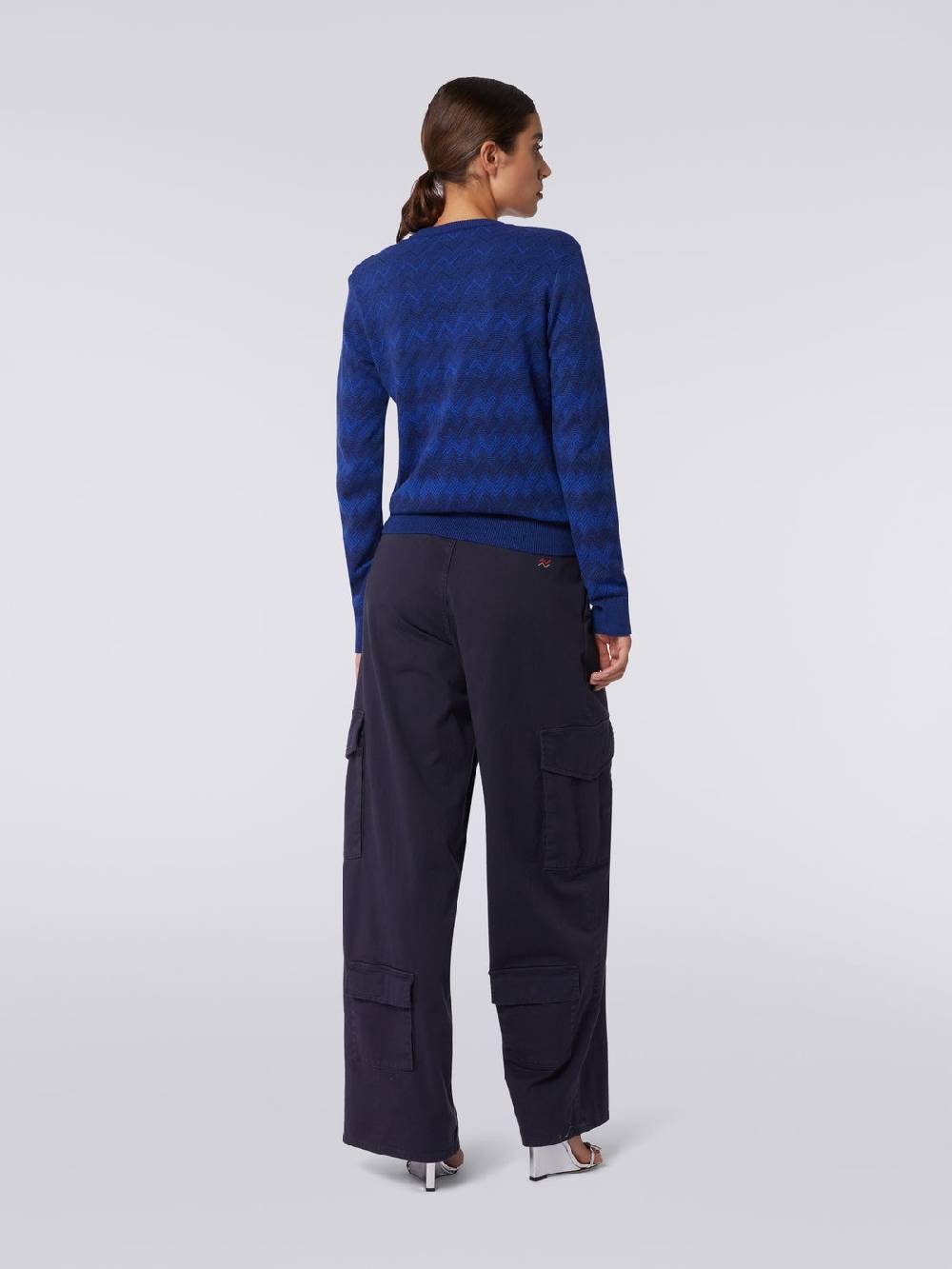Missoni Pullover con scollo a V in cachemire con zig zag Soddisfazione Garantita