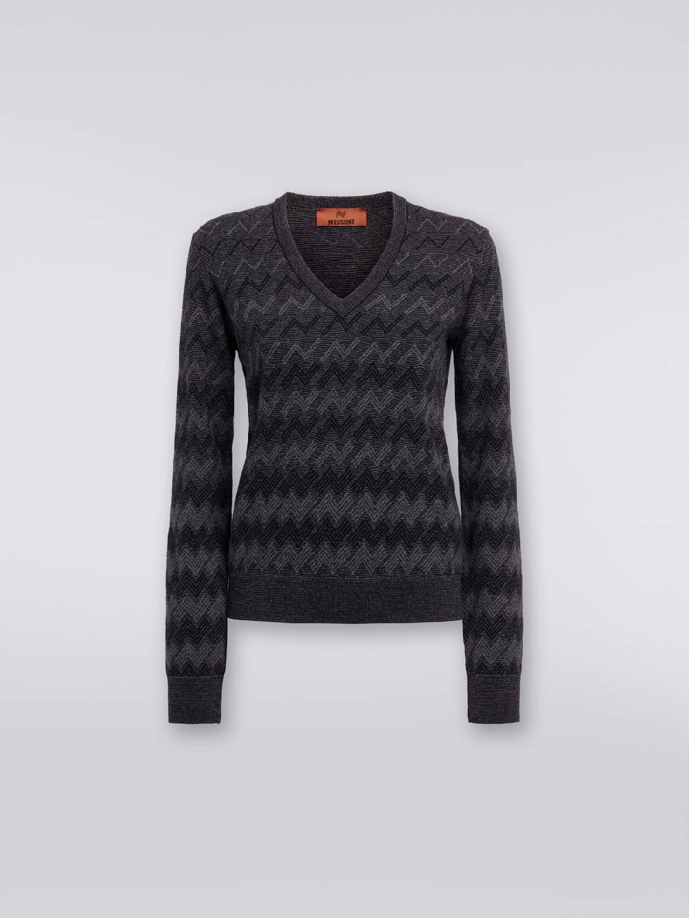Missoni Pullover con scollo a V in cachemire con zig zag Qualità Garantita