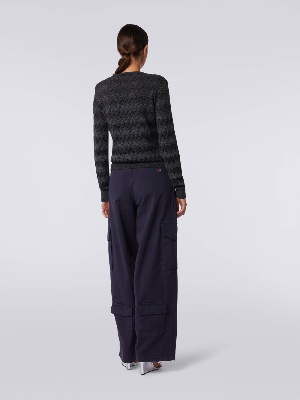 Missoni Pullover con scollo a V in cachemire con zig zag Qualità Garantita