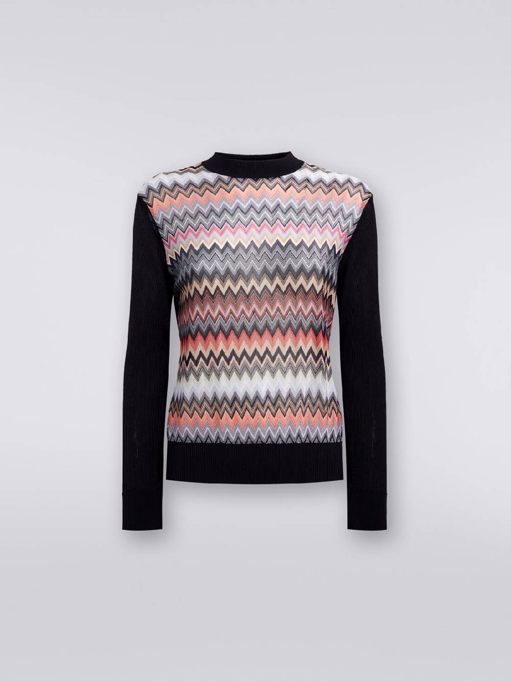 Missoni Pullover girocollo in viscosa zig zag Negozi Online