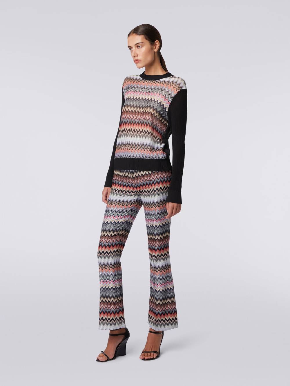 Missoni Pullover girocollo in viscosa zig zag Negozi Online