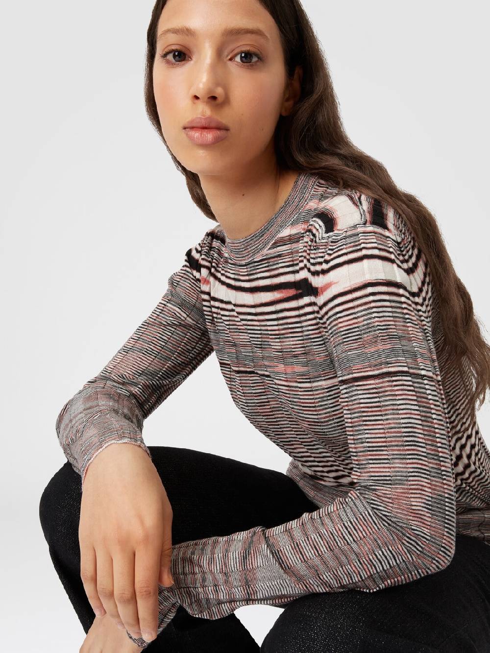 Missoni Maglia girocollo in cashmere e seta fiammata Vendite stagionali